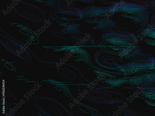 Topographic Contour Map Abstract Vector Background