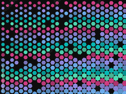 Vibrant Hex Flow Noise Texture Vector Design