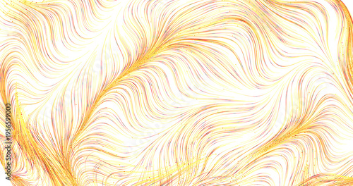 Abstract pattern of gold li...