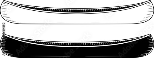 Canoes White Black Isolated Transparent Background for boat watercraft