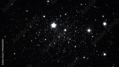 Wallpaper Mural Winter Solstice Night Sky with Simple Star Arrangement Torontodigital.ca