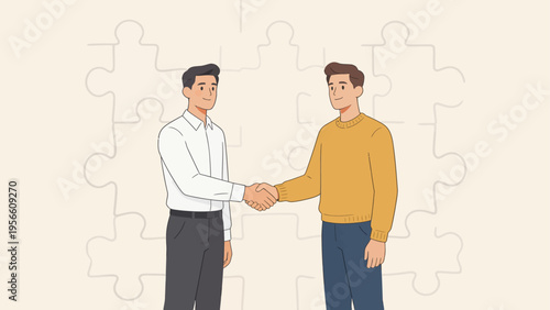 Two men shaking hands