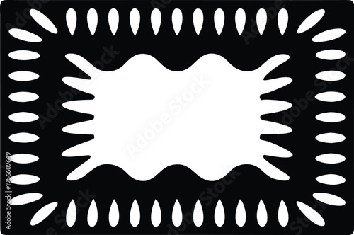 a door mat with bristle texture lines the entire image silhouette vector illustration on transparent background