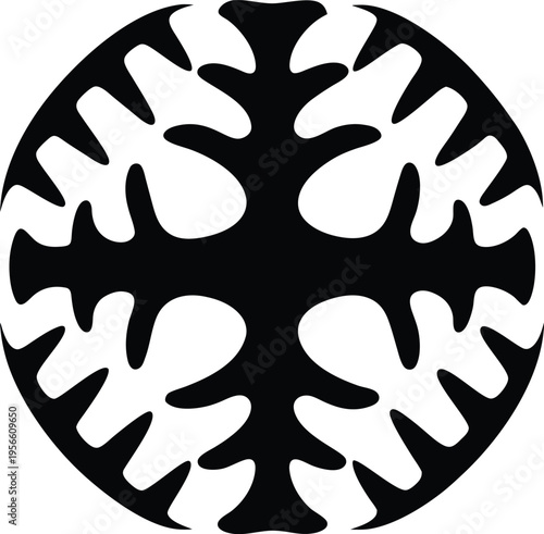 a dinosaur bone femur with textured ends the entire image silhouette vector illustration on transparent background