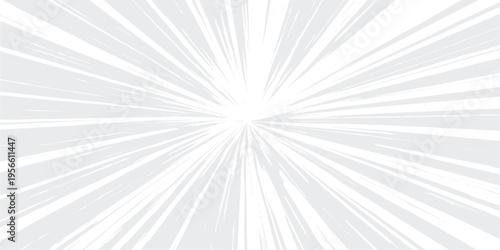 Abstract background featuring a high speed motion effect with white rays radiating from center