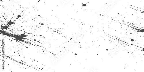 Abstract monochromatic texture featuring heavy scratches and distressed spots on a white surface