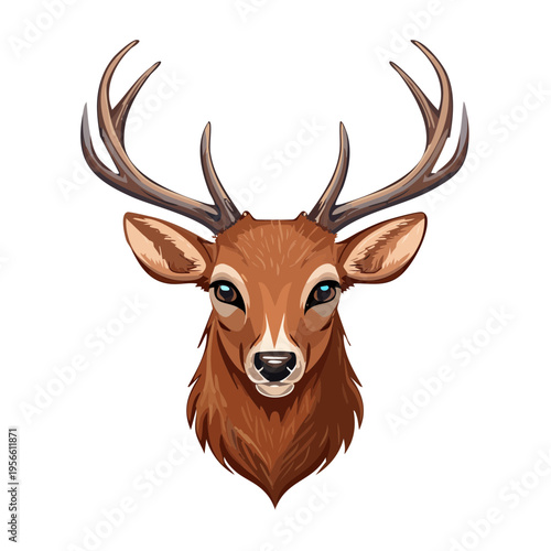 Majestic Buck Antlers Portrait Nature Wildlife Animal