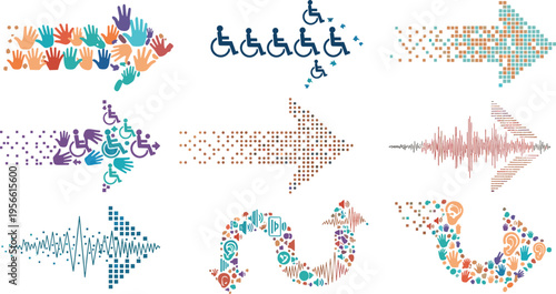 Accessibility and communication icons