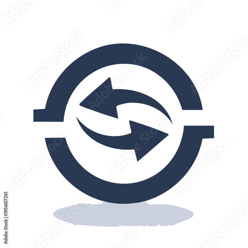 Circular arrows icon representing refresh, recycle, and exchange