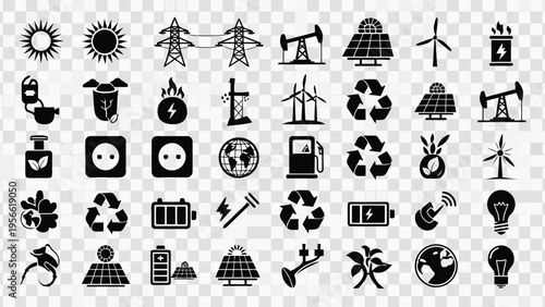A diverse collection of icons representing various everyday objects and digital symbols Vector