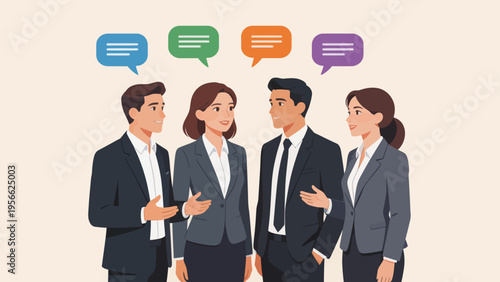 Business team in discussion