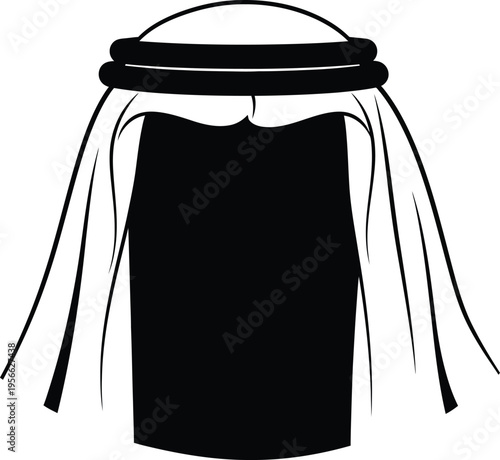 Vector illustration of a keffiyeh