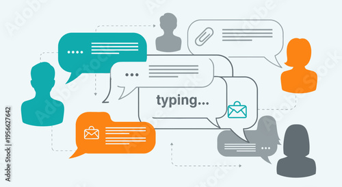 People Communicating with Speech Bubbles.