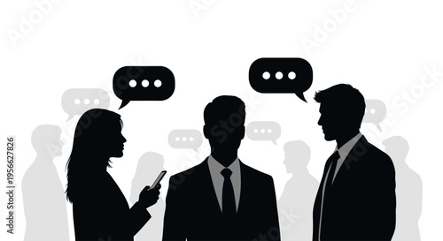 Business people talking in meeting.