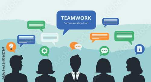 Business people communicating in teamwork.