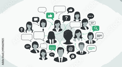 Group of business people communicating.