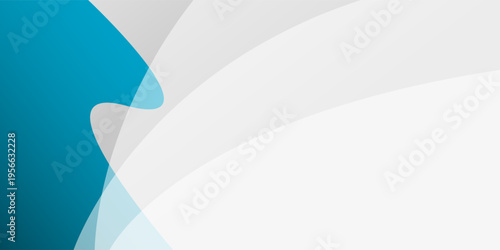 Blue and white overlaps wave minimal elegant modern background for banner, poster, brochure, website. vector illustration