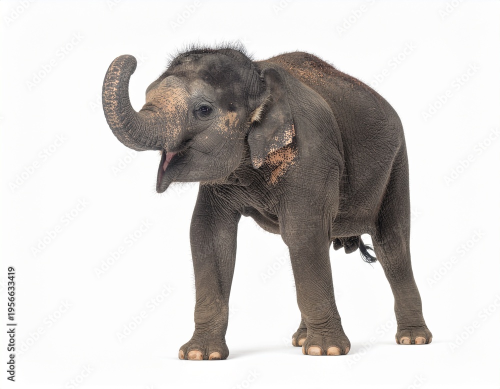 Obraz premium elephant isolated on white background