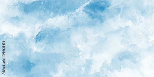 cloud texture art with a serene watercolor aesthetic. blending soft hues of blue and white creates a dreamy atmosphere, perfect for evoking a sense of calm.