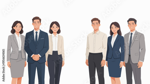 Business people in formal attire