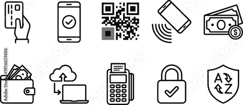 Online payment and security icons