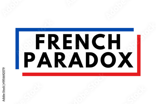 French paradox symbol icon