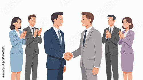 Business people shaking hands