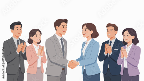 Business people shaking hands