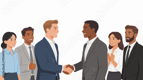 Business people shaking hands