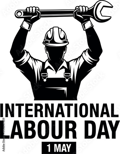 International labour day celebration with construction worker