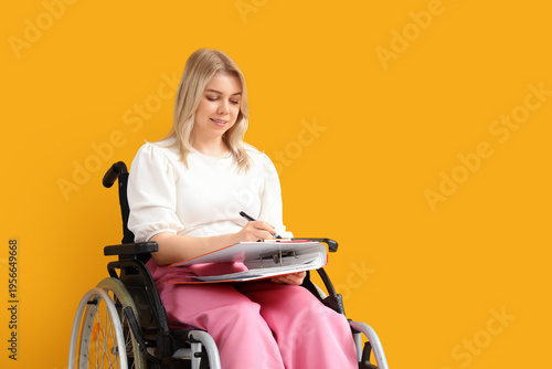 Young businesswoman with of...