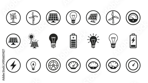 Assorted vintage-style buttons and knobs in various shapes and designs Vector