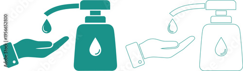 Hand hygiene and sanitization illustration