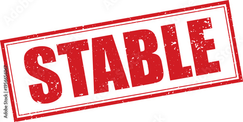 Red Stable Rubber Stamp Sign Mark Word Text Written in Grunge Vector in Grunge Border in Transparent Background, Svg, Png