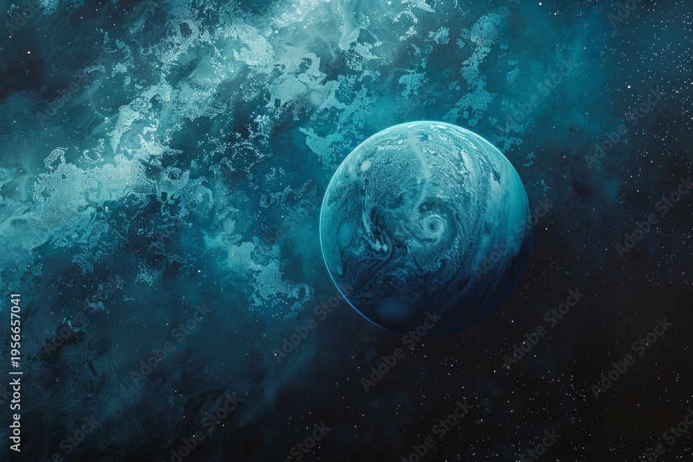 Fototapeta premium uranus planet in deep space.