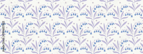 Scandinavian Floral Seamless Pattern Design, Vector file