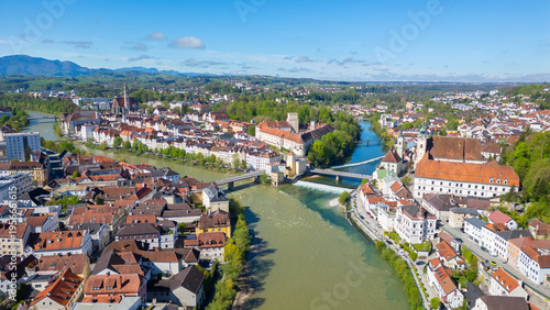 Slika na platnu Steyr viewed from Tabor, Austria