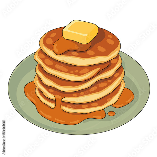 pancakes on a plate