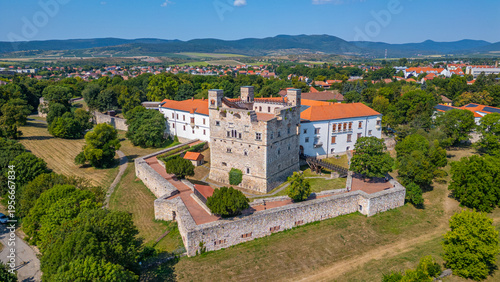 Summer day at Sarospatak castle in Hungary