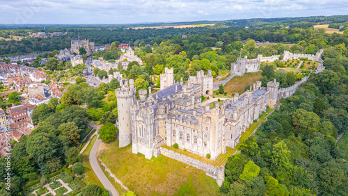 фотографія Panorama view of Arundel castle in England