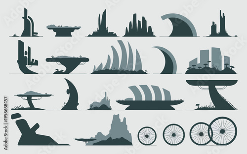 Diverse styles of statistical distribution and data visualization graphs