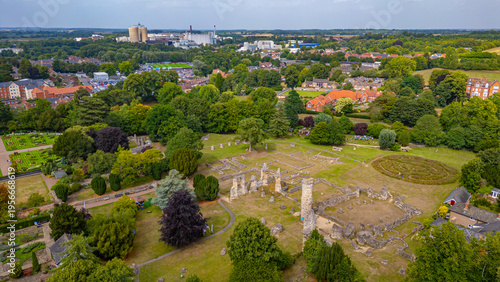 Fotografie Bury St Edmunds Abbey in England