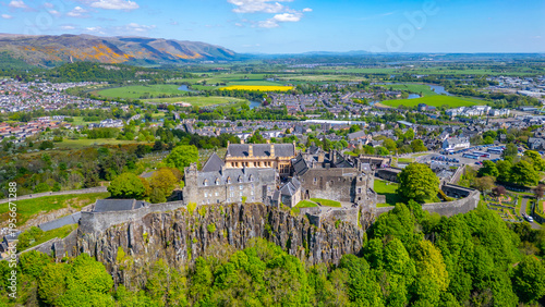 Obraz na plátně Panorama view of Stirling castle in Scotland