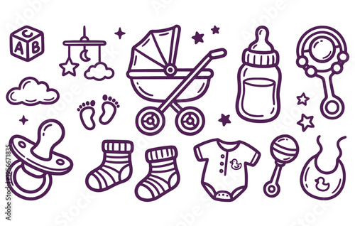 Baby toddler new born items stroller clothing feeding and toys