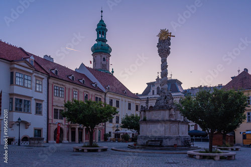 Photos Sunrise view of Fo ter in Sopron, Hungary