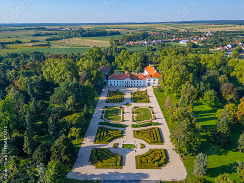 view of Szechenyi castle in Nagycenk, Hungary