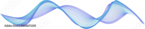 Abstract Blue Wave Light Overlay,