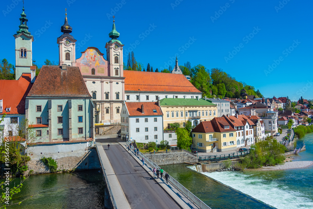 Obraz premium Saint Michael church in Austrian town Steyr