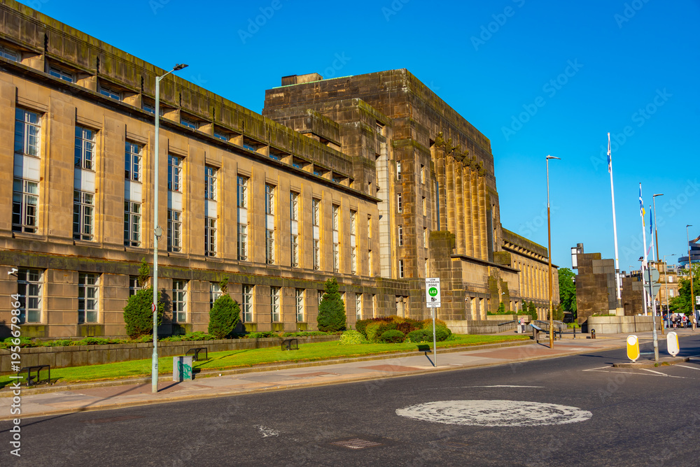 Naklejka premium Scottish government in Edinburgh, Scotland