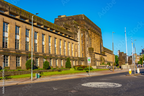 Bild auf Leinwand Scottish government in Edinburgh, Scotland
